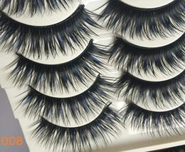 Thick Long Big Lashes Stage 20 Styles Beauty Makeup 5 Pairs False Eyelashes Black Colorful Natural Handmade Eye Lashes7652734