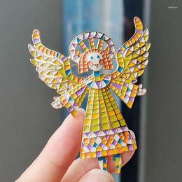 Party Supplies Vintage Angel Girl Wings Brooch For Women Cute Cartoon Metal Enamel Clothes Lapel Pins Backpack Badge Jewelry Accessories