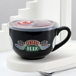 Mugs Coffee Mug Friends TV Show Central Perk Cappuccino Cup Kawaii Cute Breakfast Big Size Ceramic Drinkware 312y