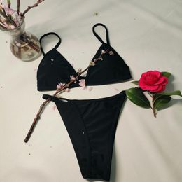 Women's Swimwear Wowen's Bikini Swimsuit Sexy Women Bathing 2 Pieces Set Blackless Beach Colour High Waist