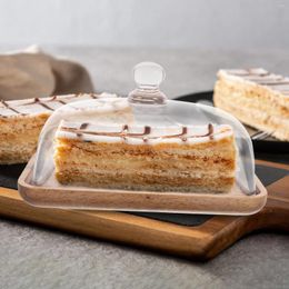 Mugs Cake Display Stand Glass Dinner Plates Dessert Dome Holder Serving Platter Clear