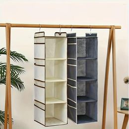 Storage Boxes Hanging Clothes Bags - Dust-Proof Foldable Organiser For Socks Bras And More Space Saving Solution Closet