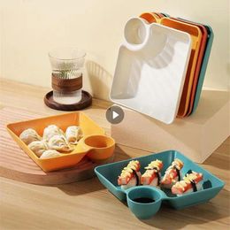 Plates Tray Vinegar Plate Creative Japanese Tableware Household Square Kitchen Accessories Dinner Large Dumpling