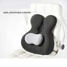 Pillow Chair Lumbar Back Memory Foam Car Seat Support Massager Waist For Chairs Home Office Relieve