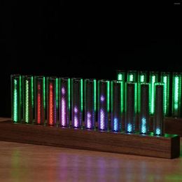 Table Clocks Digital Nixie Tube Clock With RGB LED Glows For Game Room Desktop Decoration TYPE-C 5V 2A Gift