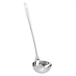 Dinnerware Sets Spoon With Spout Household Water Ladle Stainless Steel Scoop Soup Kitchen Gadget Multipurpose Pouring Lip