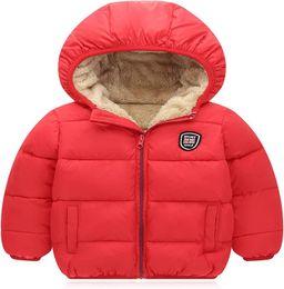 Fashion Down Coats for kids Hooded Lightweight Fleece Lined Winter Jackets Windproof Warm Puffer Outerwear2683245