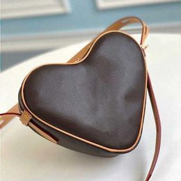 10A Fashion Bag Designer 22CM Luxury Leather Heart-shaped Knockoff Genuine Delicate Handbag Shoulder With Bag Crossbody Bag Rfkmx