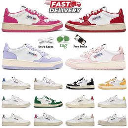 High Quality Autrys Action Autries Platform Sneakers High Green Golden Panda White Red Purple Sliver Lows Mens Shoes Loafers Women Mens Trainers Designer Sneakers