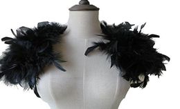 Real Ostrich Feather Fur Shrug Cape shawls scarves Wedding Party Shawls Accessories Colours 37419933