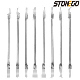 STONEGO 8 in 1 IC Chip Repair Thin Tools Set CPU Metal Remover Burin To Remove for Mobile Phone Computer NAND 240510