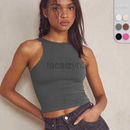 Women's T Shirt sexy Tees Y2K Women's New Summer Slim Fit Short Top Spicy Girl Versatile Sleeveless Sports Tank Top Inner tops