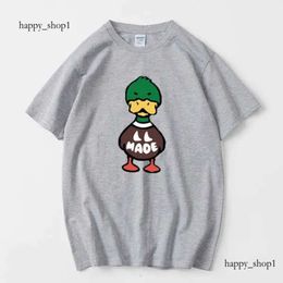 Men's T-Shirts Human Made T Shirt Men Women Harajuku Graphic Tshirt Japanese Streetwear Duck Top Teed Humanmade T-shirt cute kawaii Tees 427