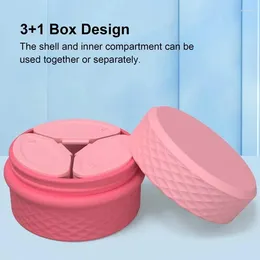 Storage Bottles Silicone Cosmetic Box Waterproof Dustproof Jewelry Organizer Beauty Makeup Skin Care