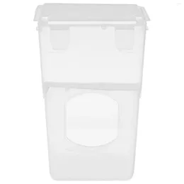 Other Bird Supplies Quail Cage Feeder Pigeon Bowls For Plastic White Parrot Food Feeding Container