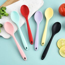 Coffee Scoops Silicone Spoon Mixing Soup Spoons Kitchen Ladle Cooking Utensils Caviar Teaspoon Crafts Tool Tableware