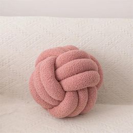 Pillow Soft And Fluffy Cozy Ball With Two-strand Half-knot Design For Sofa Bed Handmade