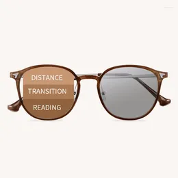 Sunglasses Pochromic Progressive Reading Glasses Multifocal Presbyopic Grey For Women Ultralight