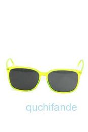 Classic Brand Retro Yosil Sunglasses Womens Square Frame Translucent Neon Green 15 58 140