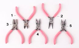 Cute Pink Colour Handle Antislip Splicing and Fixing Jewellery Pliers Tools Equipment Kit for DIY Jewelery Accessory Design9618304
