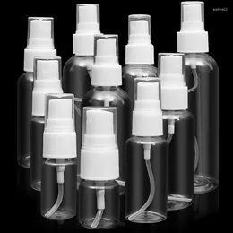 Storage Bottles 1PC Travel Transparent Refillable Plastic Perfume Atomizer Small Sprayer Bottle 5/10/20/30/50 /60/80/120/150/200/250ml