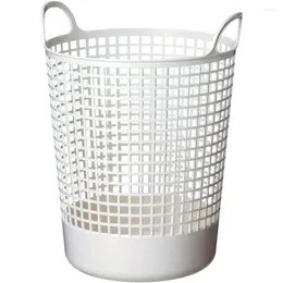 Laundry Bags Round Basket W16.14 X D14.96 H20.47 White