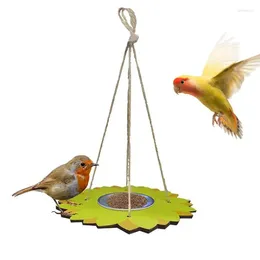 Other Bird Supplies Detachable Feeder Tray Outdoor Hanging Wild Flower Shape Garden Water