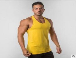 New Designer Mens gyms stringer tank top casual fitness vest bodybuilding clothing muscle tanks singlet workout Sleeveless shirt7420996