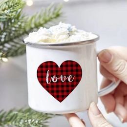 Mugs Mug Love Heart Printed Creative Coffee Cocoa Cups Unusual Tea Cup Thermal To Carry Drinkware Personalized Gift