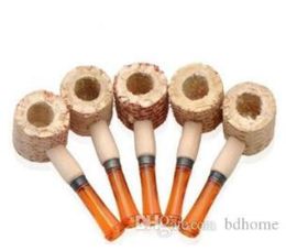 whole mini naturel corn cob tobacco pipe as healthy smoke cigarette filterecofriendly plant smoking set WY3074546181