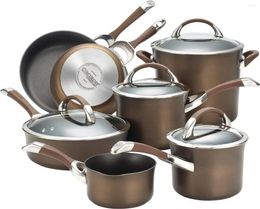 Cookware Sets Circulon Symmetry Dishwasher Safe Hard Anodized Nonstick Pots And Pans Set 11-Piece