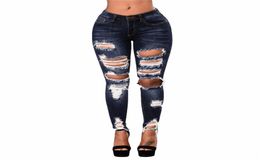 Women Sexy Ripped Jeans Woman Push Up Hip Pencil Pants Female Trousers Plus Size XXXL Clothes Tight High Waist Jeans1769293