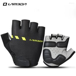 Cycling Gloves LAMEDA Half Finger Men Women Summer Breathable Anti-slip Absorption Wear-resistant Road MTB Bike Accessorie