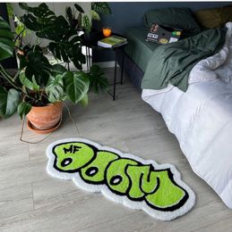 Green Card Communication Handmade Customization Carpet Digital Printing Technology Simple Home Decoration Gift Anti slip Carpet 240510