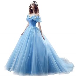 2019 Newest Cinderella Quinceanera Dresses With Butterfly Beads Sweet 16 Prom Pageant Debutante Dress Formal Evening Prom Party Gown AL 311c