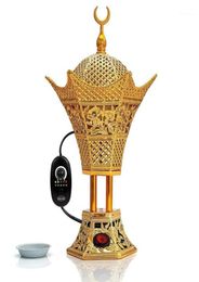 Arabic Electric Incense Burner Charger Portable Bakhoor Burners With Adjustable Timer Ramadan Home Decorati Fragrance Lamps9880821