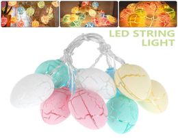 10 LED Easter Eggs Light String USBBattery Powered Fairy Lights Home Tree Party Decor Lamps Festival Indoor Outdoor Ornament Y0724437798