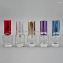 Storage Bottles 5ml Portable Glass Spray Bottle Empty Perfume Vials Refillable Atomizer Travel Accessories F860