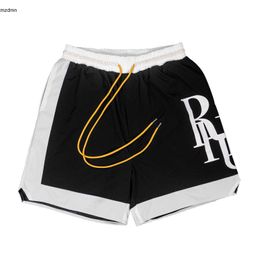 Rhude Shorts Männer kurze Designer -Shorts Sommer Mode Trocknen kurz hochwertige Streetwear Fashion Casual Hip Hop Beach Sportswear Herren Shortpants GD