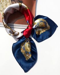 5050 Multifunction Silk Scarf women fashion Printed Scarves Hair Tie Flower Leopard Striped Ribbon Headwear Retro Neckerchief8784901