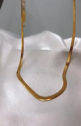 Chains Stainless Steel 3mm Herringbone Chain Choker Necklaces For Women PVD Plating Necklace Jewellery Fashion5771750