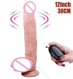 Nxy Dildos Dongs 12inch 30cm Vibrators with Strong Suction Cup Realistic Female Masturbator Sex Shop Adult Toys 2204208803595