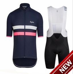 2021 Rapha Team Summer Cycling Clothing Men Set Mountain Bike Clothes Breathable Bicycle Wear Short Sleeve Cycling Jersey Sets Y034278210