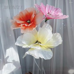 Decorative Flowers 30cm Giant Simulation Flower Colourful Arch Road Lead Artificial Linen Background Wall Decor Po Props Home