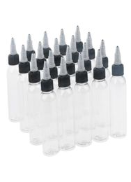 40 Pieces Empty Plastic Squeeze Bottle with Top Cap Tip Applicator 60ml8481401