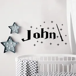 Wall Stickers Custom Name Decal Kids Room Baby Boy Girl Home Decoration Sticker Gift For Movie Anime D0