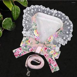 Dog Apparel Harness Vest Soft Breathable Nylon Clothes Leash For Dogs Puppy Collar Cat Pet Chest Strap Fashion