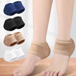 Women Socks Cracked Foot Skin With Hole Plantar Fasciitis Support Silicone Heel Pads Female Half-yard Gel Protector