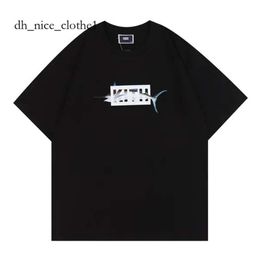 Brand Kith 24Ss Heavyweightt Shirt Rap Hip Hop Ksubi Male Singer Juice Wrld Tokyo Shibuya Retro Street Fashion Brand Short Sleeve Kith T-Shirt 336