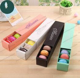 Macaron Box Cake Box Biscuit Muffin Box 2035353cm Black Blue Green White 4 Color NEW MYY5035323